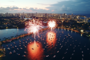 Spectacular Fourth of July Celebrations: South Florida Drone Aerial Views